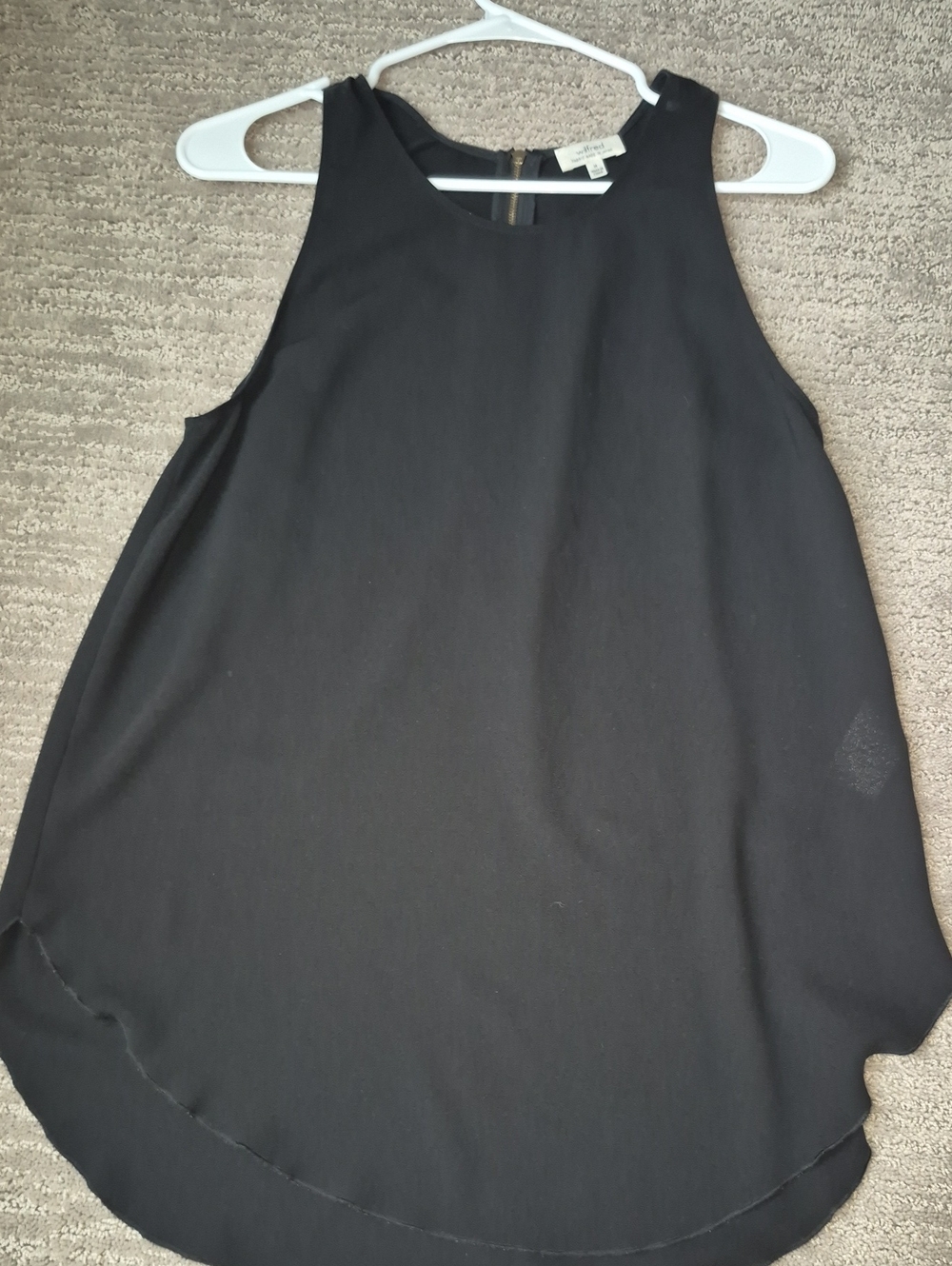 Wilfred Black Sleeveless High-Neck Women's Top